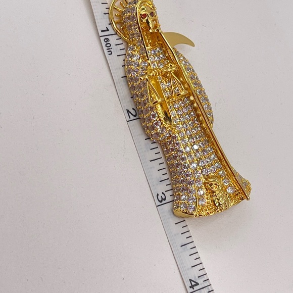 The Grim Reaper and chaIn Gold plated 18k - Picture 4 of 6